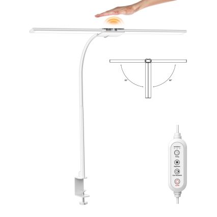 Top Light - Lampada da tavolo dimmerabile LED con clip LYRA LED/18W/230V 3000-6500K bianca