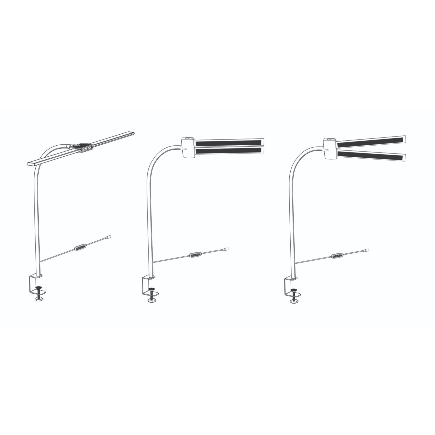 Top Light - Lampada da tavolo dimmerabile LED con clip LYRA LED/18W/230V 3000-6500K bianca
