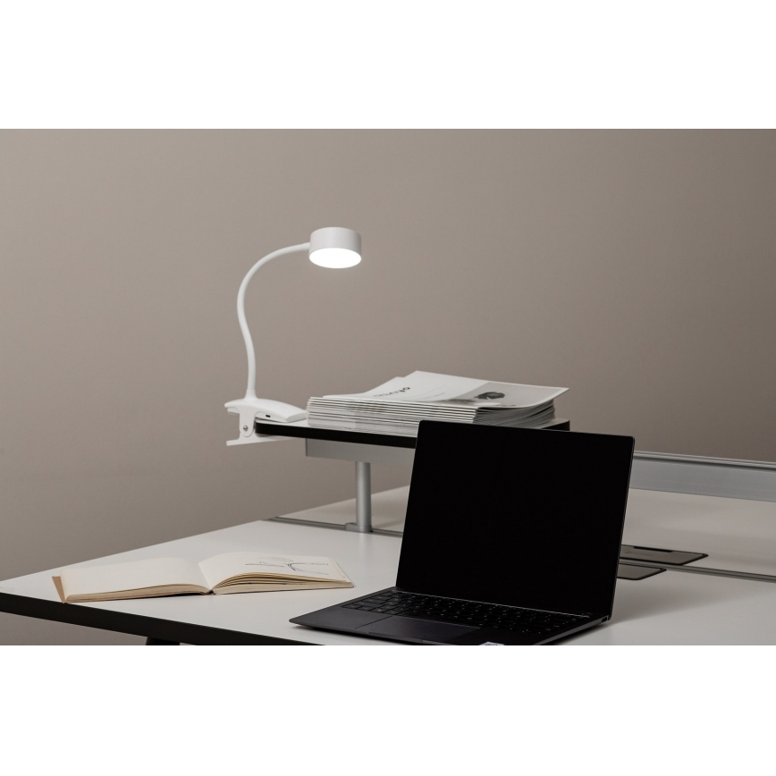 Top Light - Lampada da tavolo dimmerabile con LED e clip BELLA LED/4,8 W/5 V 3000-6500 K bianco