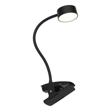 Top Light - Lampada da tavolo dimmerabile con LED e clip BELLA LED/4,8 W/5 V 3000-6500 K Nero