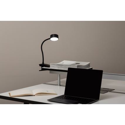 Top Light - Lampada da tavolo dimmerabile con LED e clip BELLA LED/4,8 W/5 V 3000-6500 K Nero