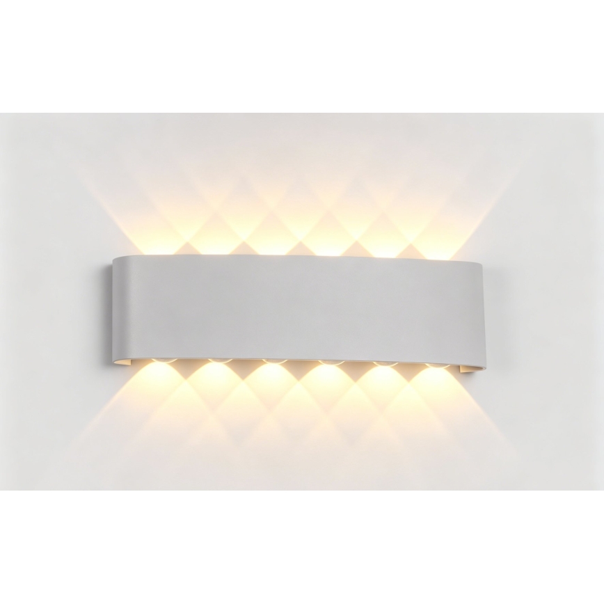 Top Light - Lampada da parete per esterni a LED RAY LED/10W/230V 3000/4000/6500K IP54 bianca