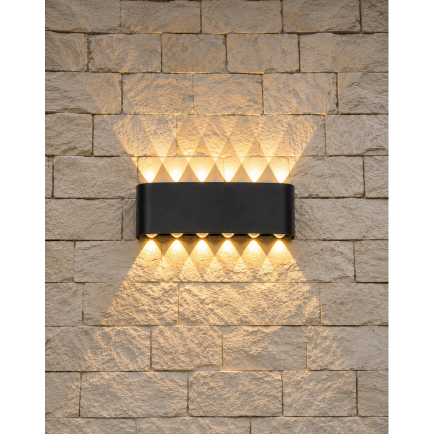 Top Light - Applique LED da esterno RAY LED/10W/230V 3000/4000/6500K IP54 nero