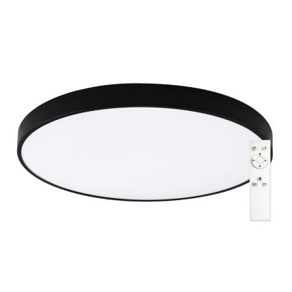 Top Light - Plafoniera da bagno LED dimmerabile PETAL LED/60W/230V 3000-6500K IP44 Ø 59 cm nera + telecomando