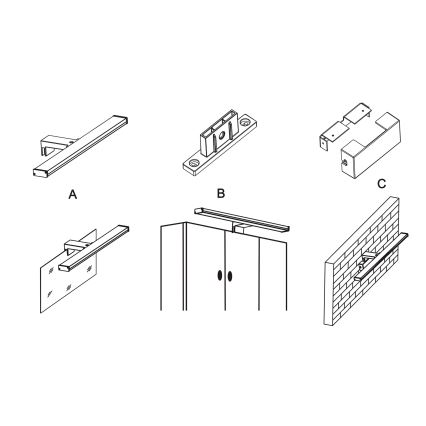 Top Light - Illuminazione LED per specchio da bagno TEXAS XL LED/10W/230V 3000/4000/6500K IP44 60 cm cromo opaco