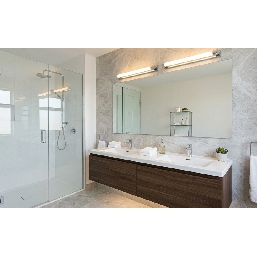 Top Light - Illuminazione LED per specchio da bagno TURIA LED/8W/230V 3000/4000/6500K IP44 40 cm cromo lucido