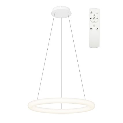 Top Light - Lampadario LED dimmerabile a sospensione con cavo RINGO LED/40W/230V 3000-6500K bianco + telecomando