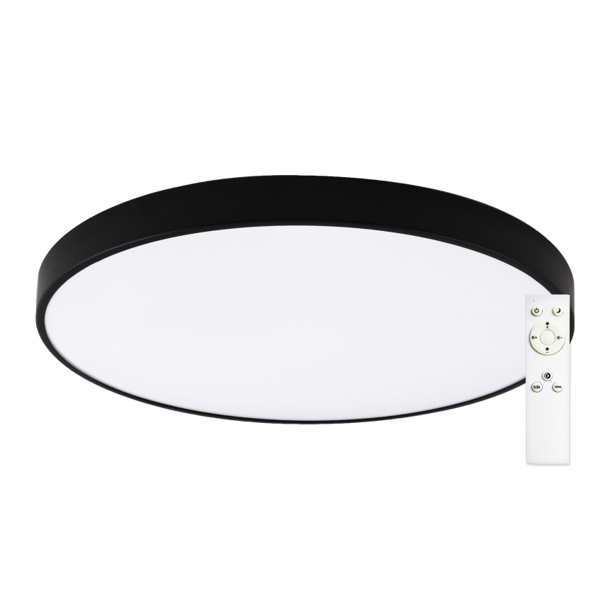 Top Light - Plafoniera dimmerabile a LED PETAL LED/60W/230V 3000-6500K Ø 59 cm nera + telecomando