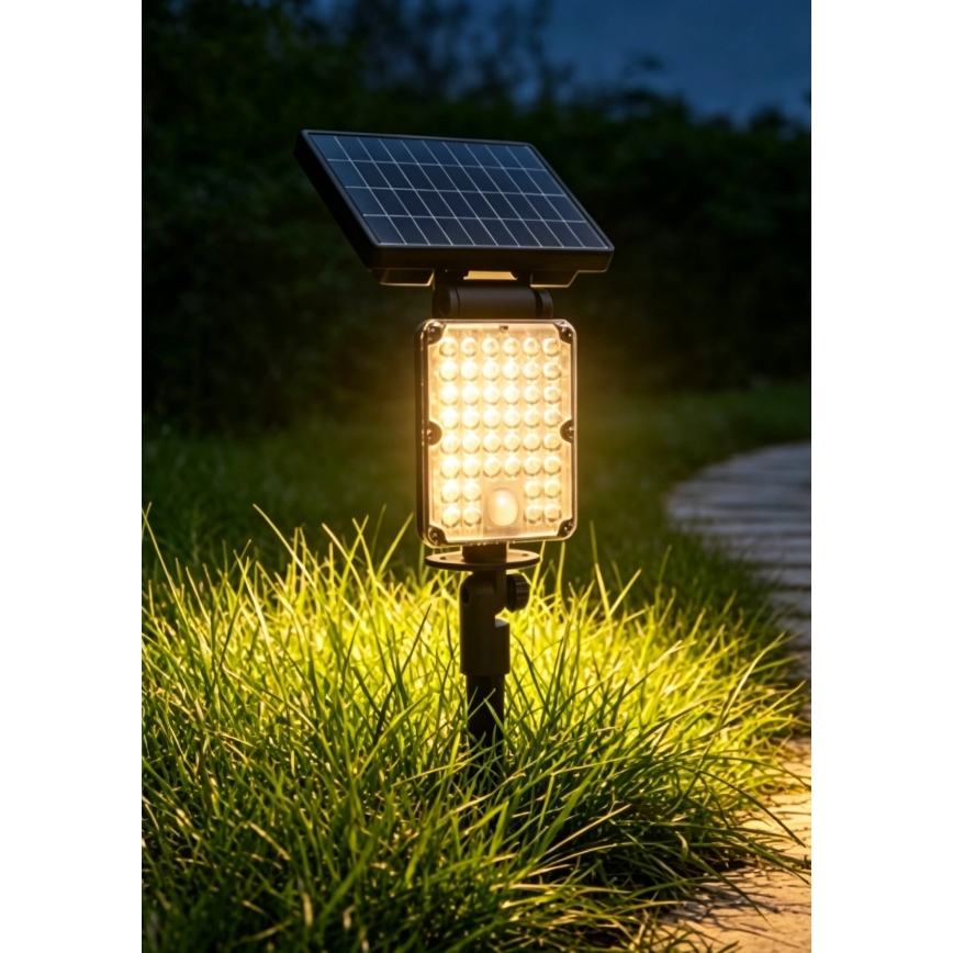 Top Light - Lampada solare a LED con sensore 3 in 1 ZENITH LED/10W/3,7V 3000/4000/6500K IP54 2400 mAh