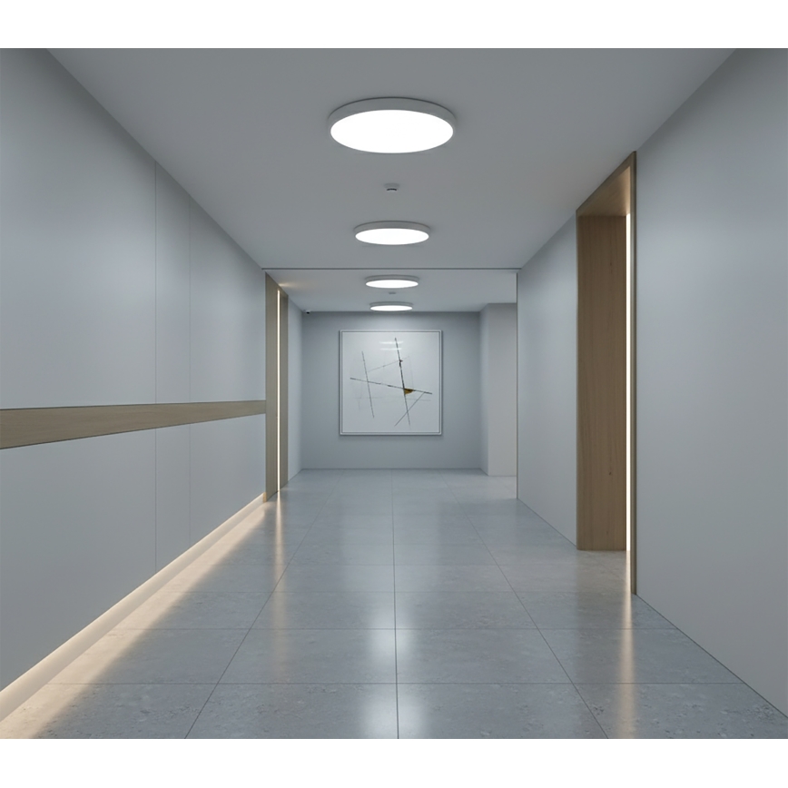 Top Light - Plafoniera LED con sensore di movimento REVIT LED/12/18/24W/230V 3000/4000/6500K Ø 30 cm bianco