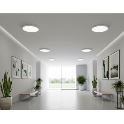 Top Light - Plafoniera LED con sensore di movimento REVIT LED/9/12/18W/230V 3000/4000/6500K diam. 23 cm bianca