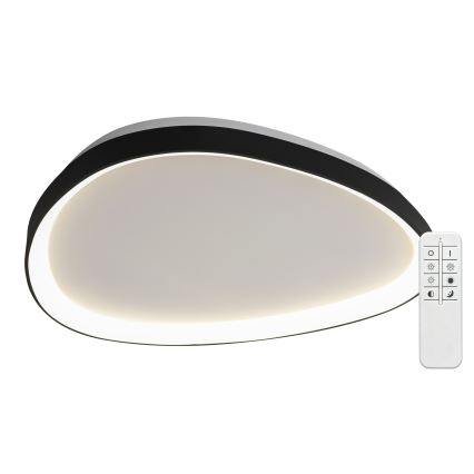 Top Light - Plafoniera LED dimmerabile ECLIPSE LED/55W/230V 3000-6500K Ø 60 cm nera + telecomando
