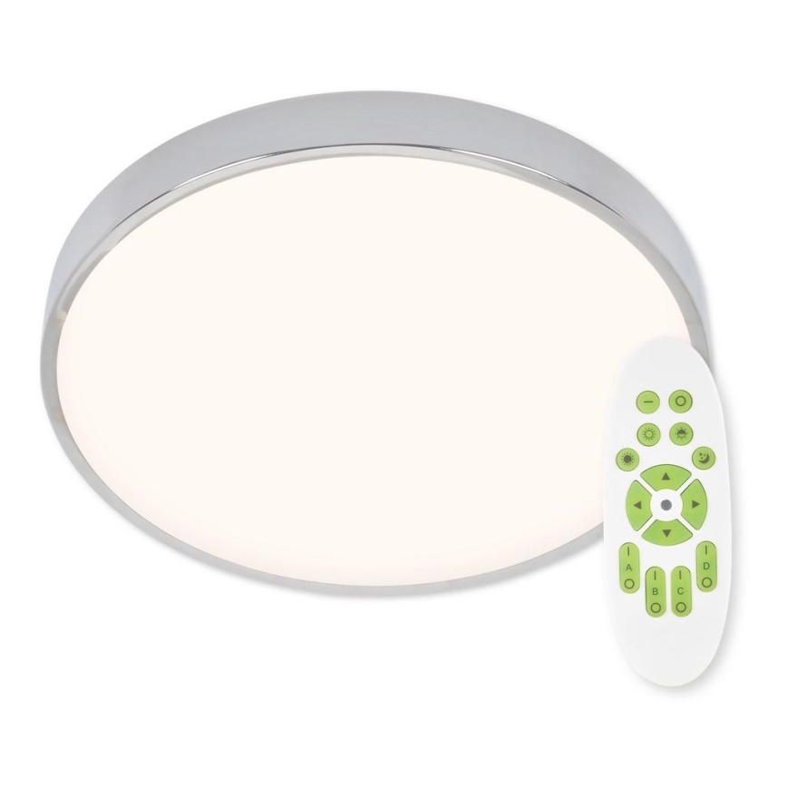 Top Light Metallo 40CR +TC - Plafoniera LED dimmerabile METAL LED/51W/230V cromo lucido + telecomando