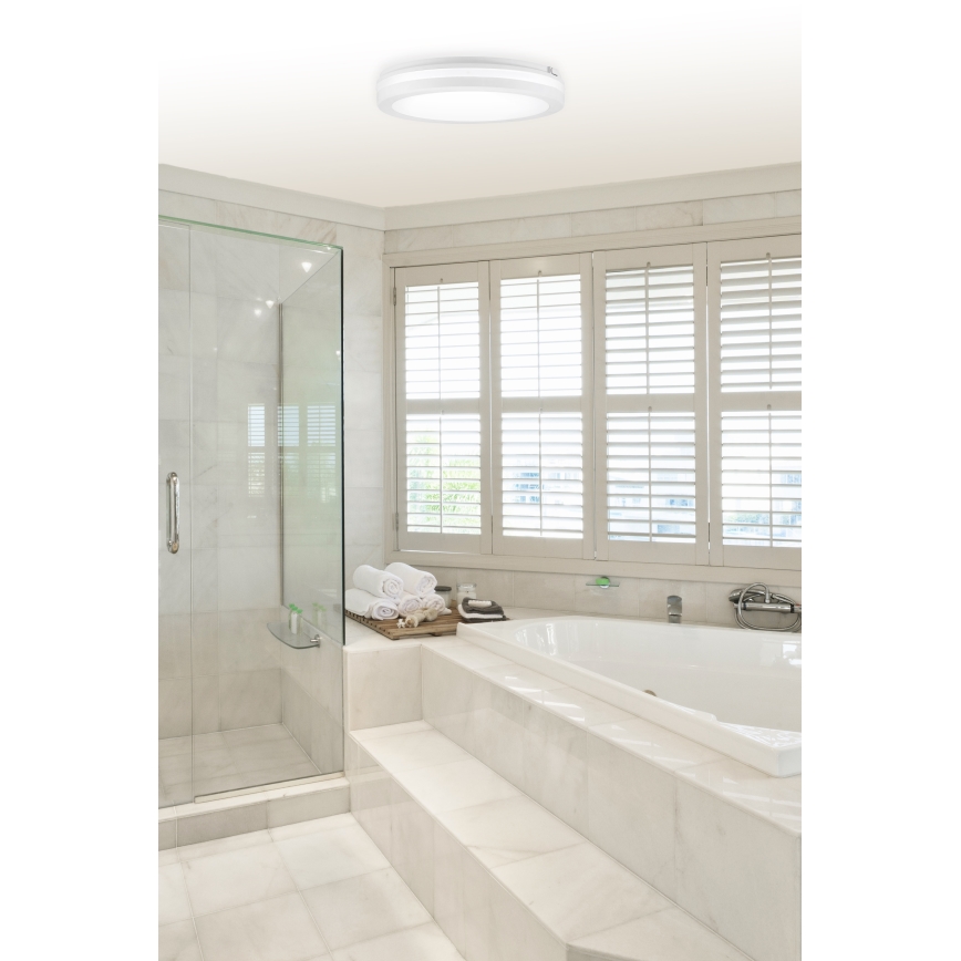 Top Light - Plafoniera LED per bagno COMET LED/40W/230V 3000/4000/6500K IP54 bianco Ø 40 cm