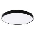 Top Light - Plafoniera da bagno LED dimmerabile PETAL LED/60W/230V 3000-6500K IP44 Ø 59 cm nera + telecomando