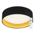 Top Light - Plafoniera LED dimmerabile LED/24W/230V+ telecomando nero