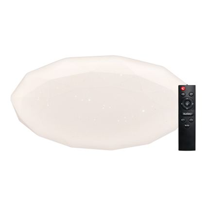 Top Light - Plafoniera LED dimmerabile per bagno SPARKLE LED/60W/230V 3000-6500K IP44 Ø 49 cm bianca + telecomando