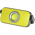 Torcia da lavoro a LED con funzione di power bank, 4400 mAh, IP44, gialla/nera