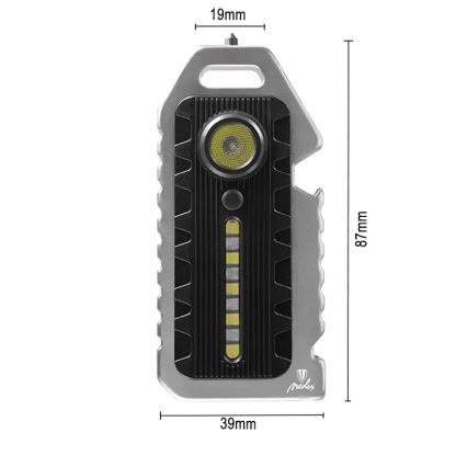 Torcia elettrica multifunzionale dimmerabile ricaricabile LED/1W/5V IP44 400 mAh 50 lm