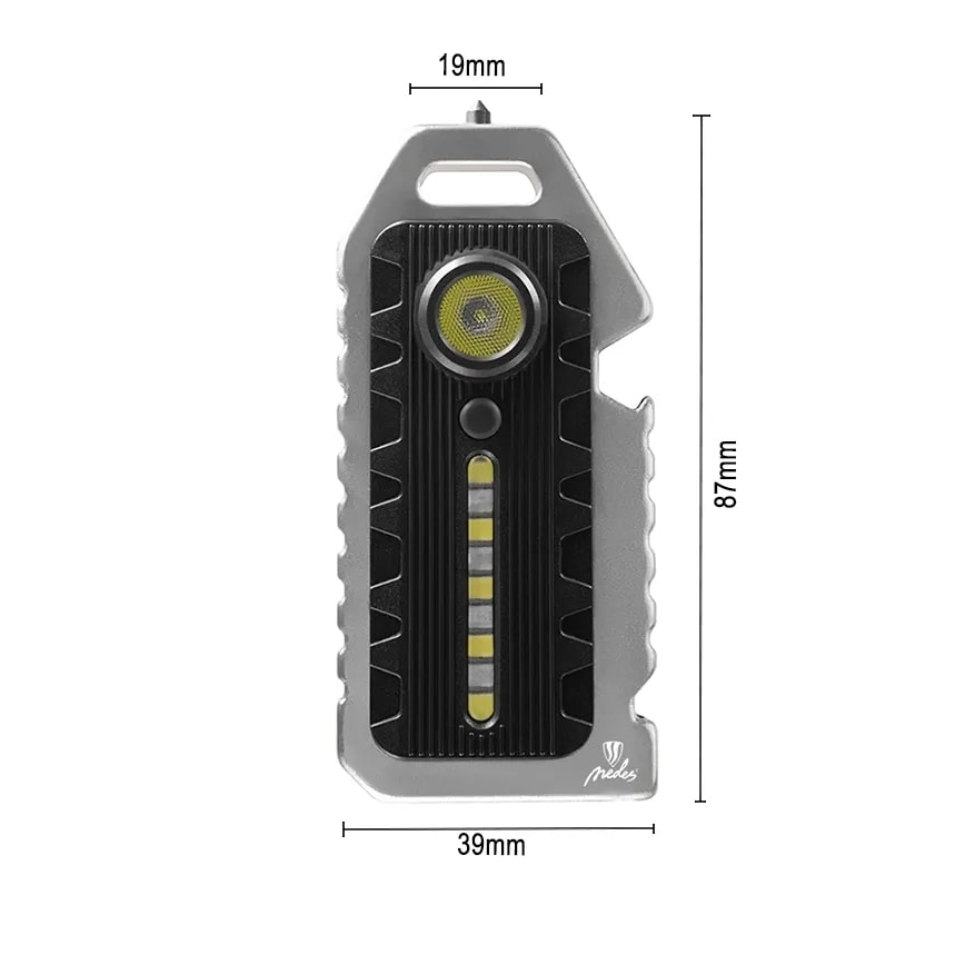 Torcia elettrica multifunzionale dimmerabile ricaricabile LED/1W/5V IP44 400 mAh 50 lm