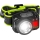 Torcia frontale LED ricaricabile con sensore, luce rossa e intensità luminosa regolabile LED/6W/5V/3xAAA IP66 500 lm 1200 mAh