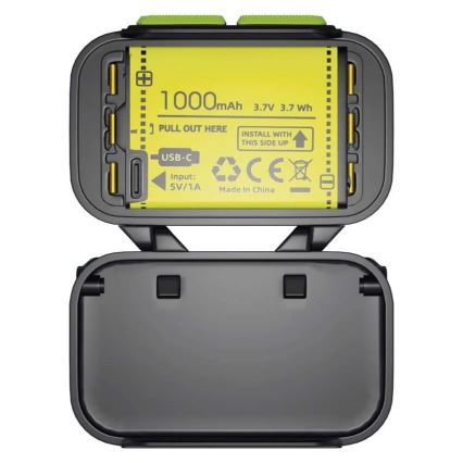 Torcia frontale ricaricabile ad intensità regolabile LED/3xAAA/1000 mAh 3,7V