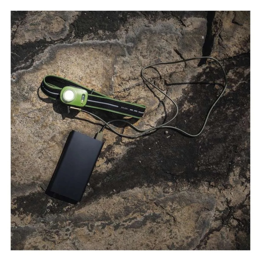 Torcia frontale ricaricabile LED/USB 1600 mAh IPX6