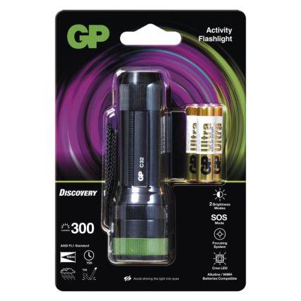 Torcia LED GP DISCOVERY C32 LED/3xAAA