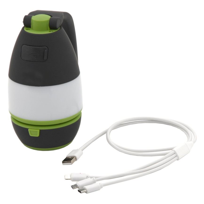 Torcia ricaricabile LED con power bank LED/3W/1500mAh