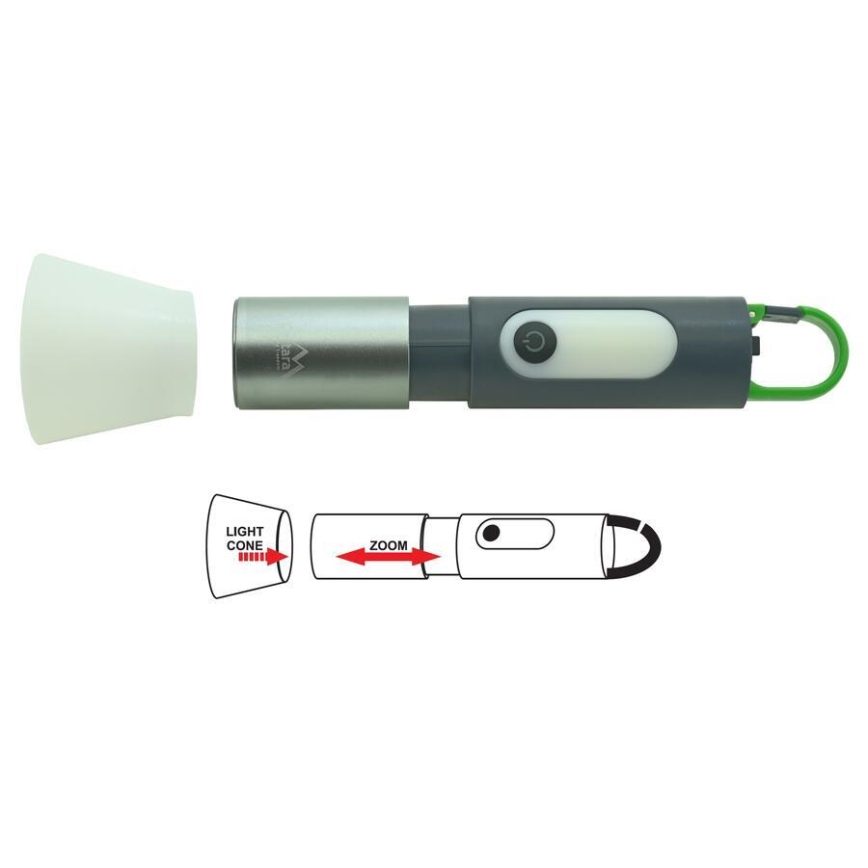 Torcia LED ricaricabile LED/10W/3,7V 750 lucente 10h 1500 mAh