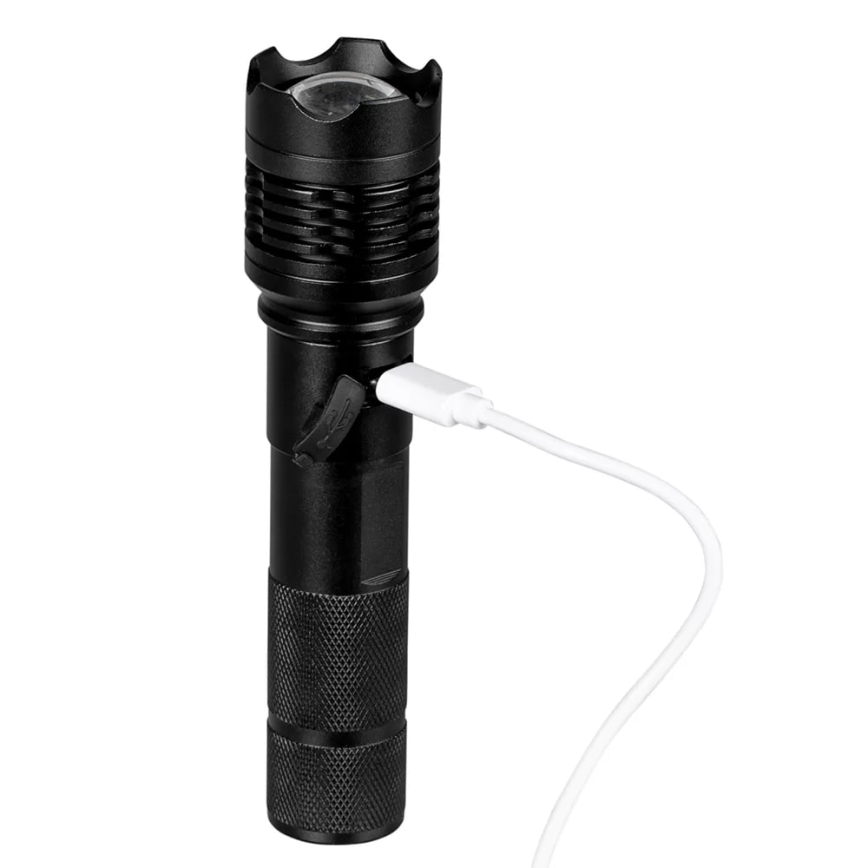 Torcia LED ricaricabile LED/10W/5V IPX4 800 lucente 1200 mAh