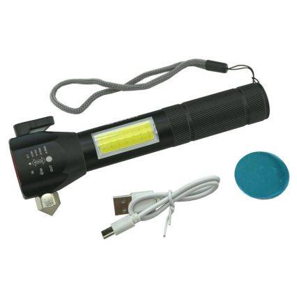 Torcia LED ricaricabile LED/3W/5V 200 lm 1200 mAh