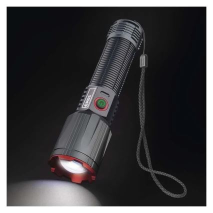 Torcia ricaricabile in metallo LED/5V 3000 lm 5000 mAh IP43