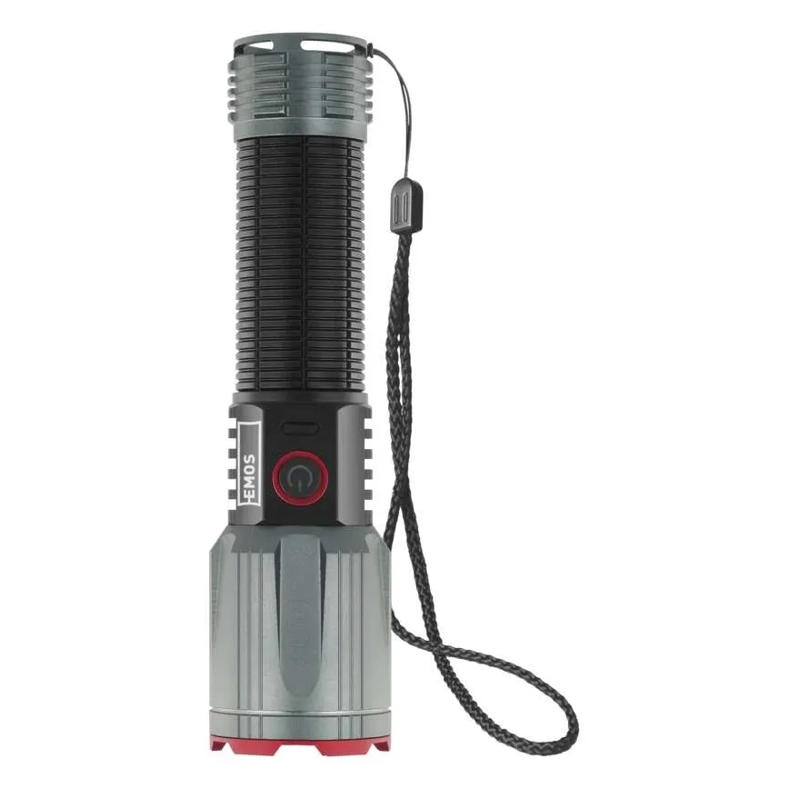 Torcia ricaricabile in metallo LED/5V 3000 lm 5000 mAh IP43
