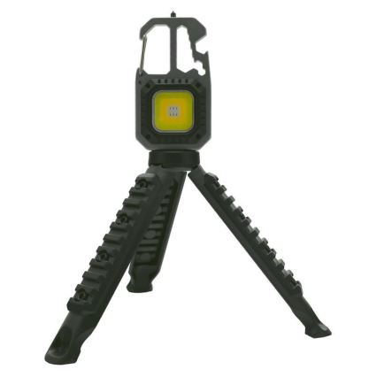 Torcia ricaricabile multifunzione LED con supporto LED/USB-C 400 mAh