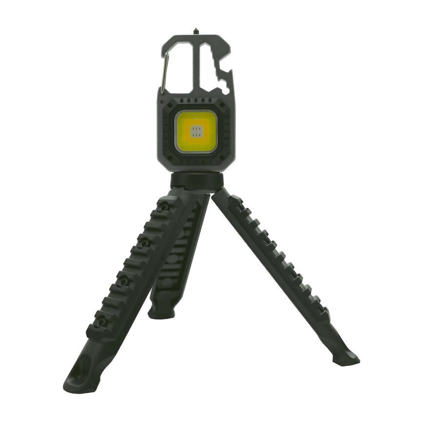 Torcia ricaricabile multifunzione LED con supporto LED/USB-C 400 mAh