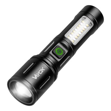 Torcia ricaricabile a LED dimmerabile con luce rossa LED/5W/5V IPX4 260 lm 2000 mAh