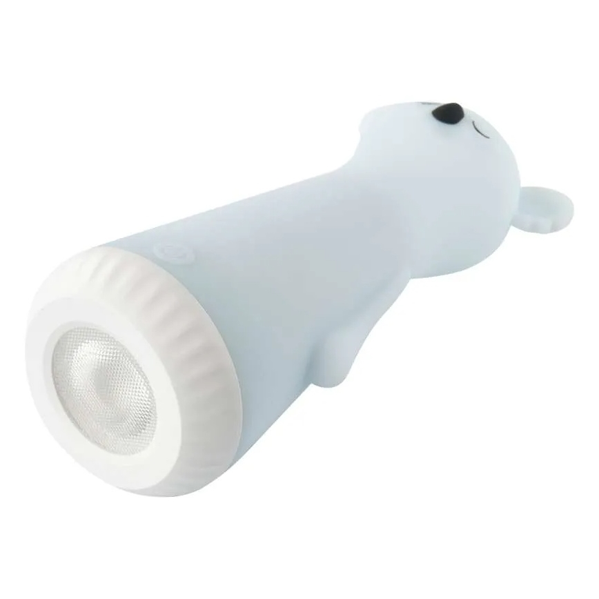 Torcia ricaricabile a LED dimmerabile per bambini 2 in 1 con luce notturna, 3,7V 1200 mAh