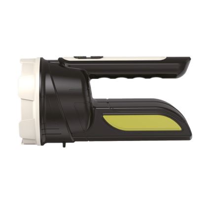 Torcia ricaricabile LED 2xLED/3W/5V 210 lm 1200 mAh nera