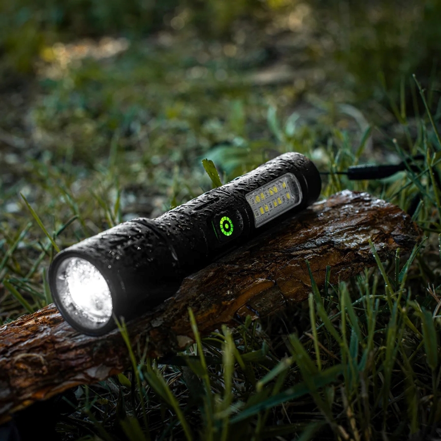 Torcia ricaricabile a LED dimmerabile con luce rossa LED/5W/5V IPX4 260 lucido 2000 mAh