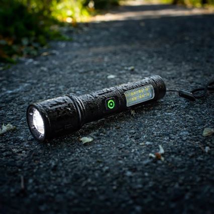 Torcia ricaricabile a LED dimmerabile con luce rossa LED/5W/5V IPX4 260 lucido 2000 mAh