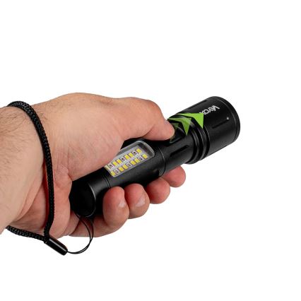 Torcia ricaricabile a LED dimmerabile con luce rossa LED/5W/5V IPX4 260 lucido 2000 mAh