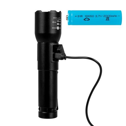 Torcia ricaricabile a LED dimmerabile LED/20W/5V IPX4 800 lm 2000 mAh