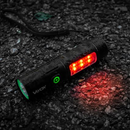 Torcia ricaricabile a LED dimmerabile con luce rossa LED/5W/5V IPX4 250 lm 2000 mAh