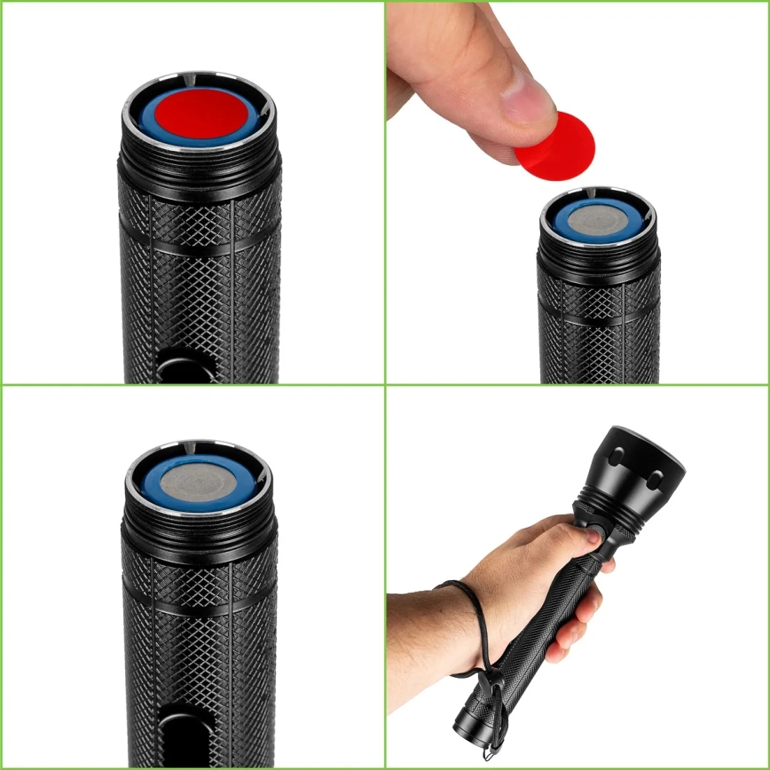 Torcia ricaricabile LED dimmerabile LED/20W/5V IPX5 1570 lucido 8400 mAh