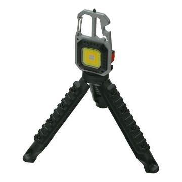 Torcia ricaricabile multifunzione LED con supporto LED/USB-C 400 mAh