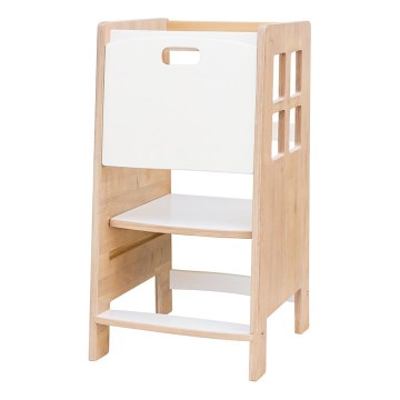Torre d'apprendimento KULE 90x50 cm marrone/bianco
