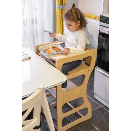 Torre d'apprendimento TWINN 83x45 cm marrone