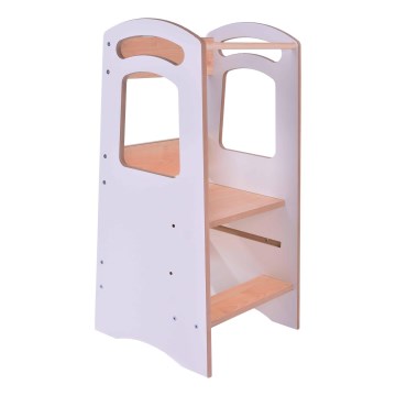 Torre di apprendimento THOMAS bianco/acero
