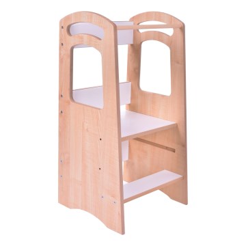 Torre di apprendimento THOMAS bianco/acero